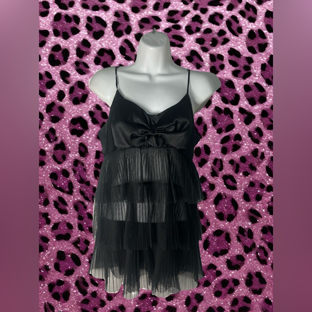 Vintage Victoria’s Secret Black Babydoll Slip Dress